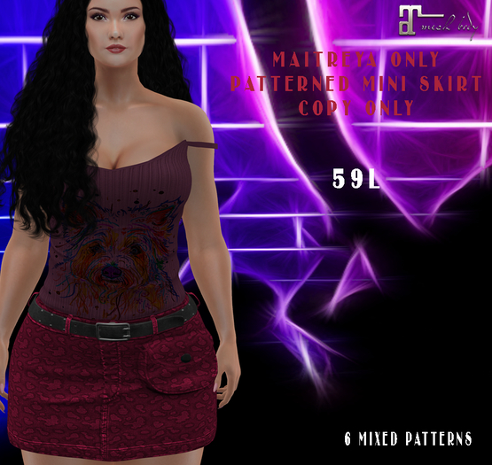 Maitreya Patterned  Mini Skirt