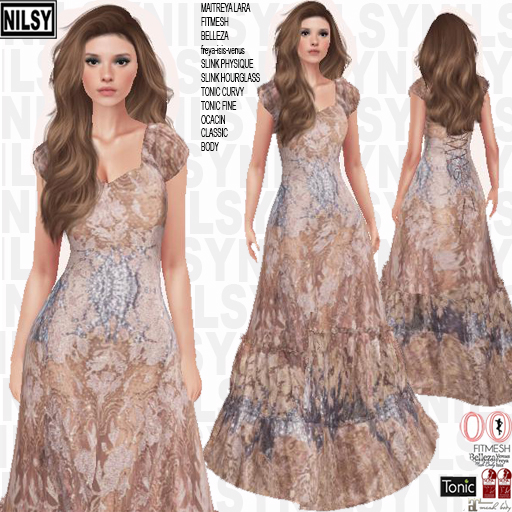 NILSY LACED GOWN,ALL BODIES