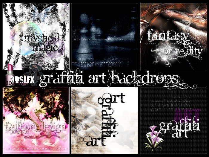 3DSLFX GRAFFITI ART PHOTO STUDIO BACKDROPS