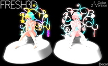 Fresh3D Cute Kawaii Sitting Girl