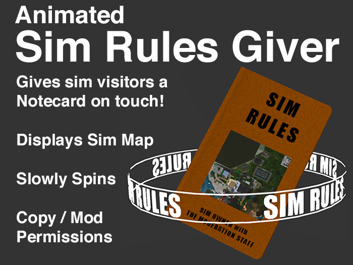 Animated Sim Rules Giver