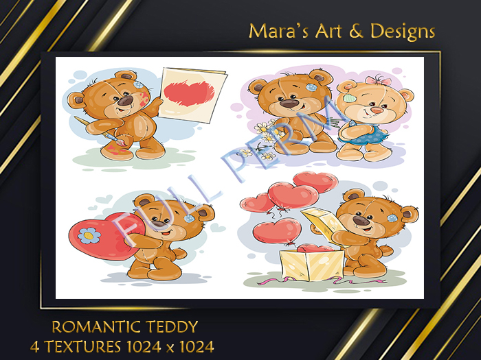 Romantic Teddy Textures - Full Perm