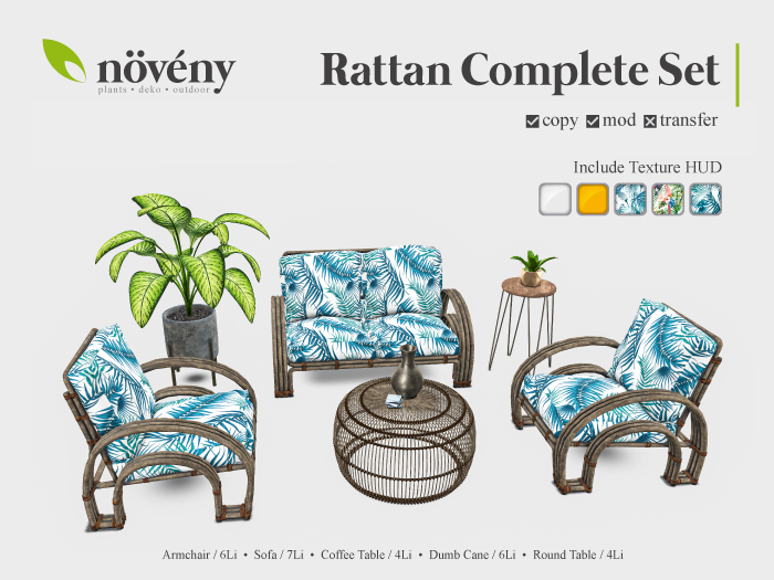Noveny  - Rattan Complete Set