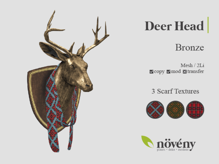 Noveny - Deer Head - Cooper