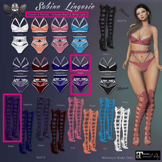 [The Forge] Sabine Lingerie - Set Regal