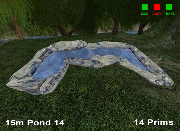 Serenity 15m Resizable Texture Changeable Pond 14 (v9c)
