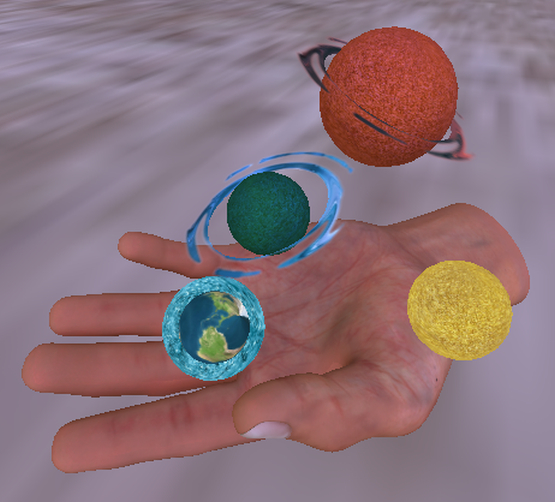 GOD'S HAND HOLD PLANETS