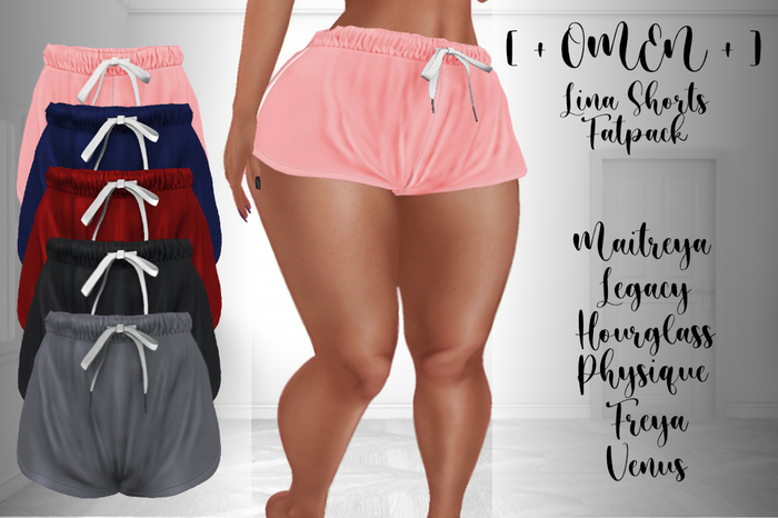 [ + OMEN +  ] LINA SHORTS : FATPACK