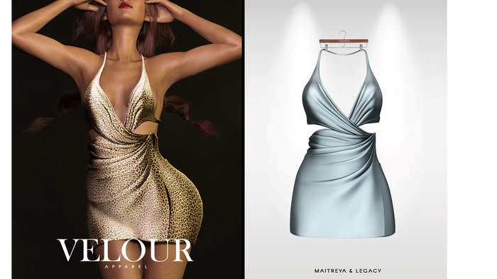 VELOUR APPAREL: Goddess (Baby Blue)