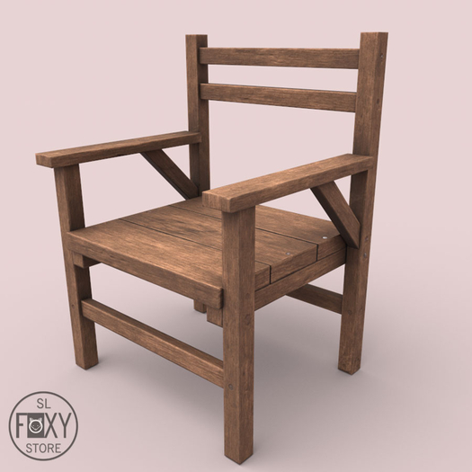 Wooden armchair
