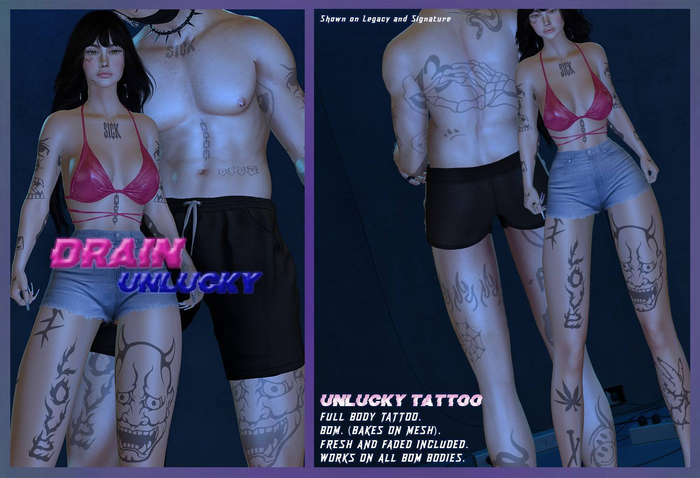 DRAIN: Unlucky Tattoo [ADD]