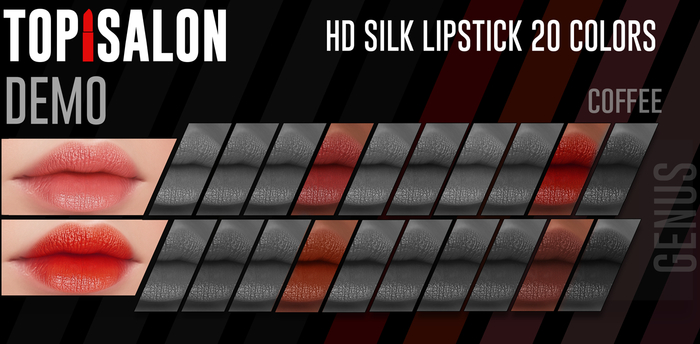 TOP1SALON - HD SILK LIPSTICK (Genus) DEMO
