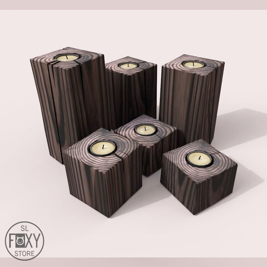 Wooden candles
