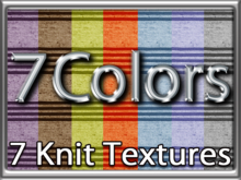 Zoy Texture [ Knit Stripes 002 ] Seamless - 7 Colors