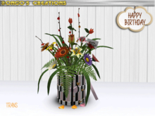 BMC3111 - HAPPY BIRTHDAY - FLOWER ARRANGEMENT.