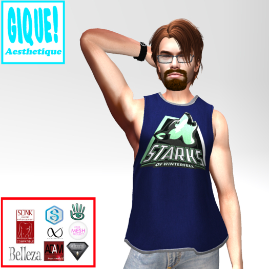 [G!A] - Winterfell Starks - MUSCLE SHIRT