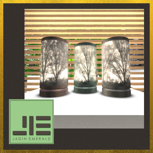 Alisa's Forest Lamps (Set), Copper Brown, Copper Green, Copper Gray, Touch On/Off - Mesh - C/M (Wear to Unpack) 