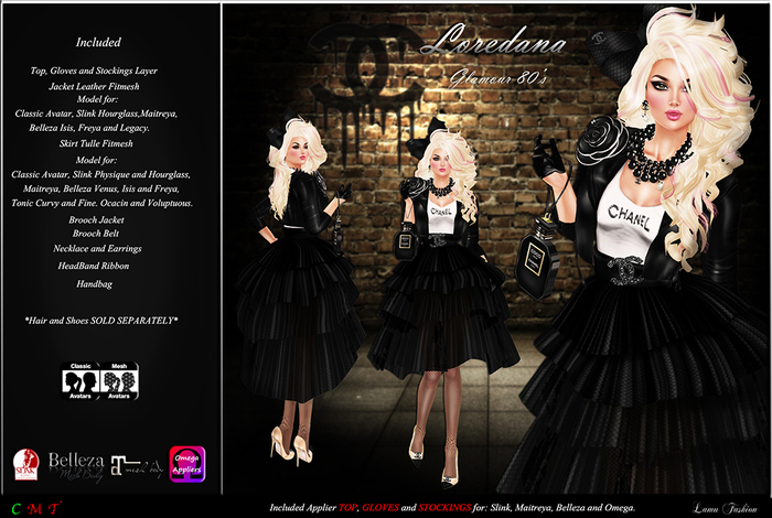 -Lamu Fashion-Outfit *Loredana* Glamour 80's
