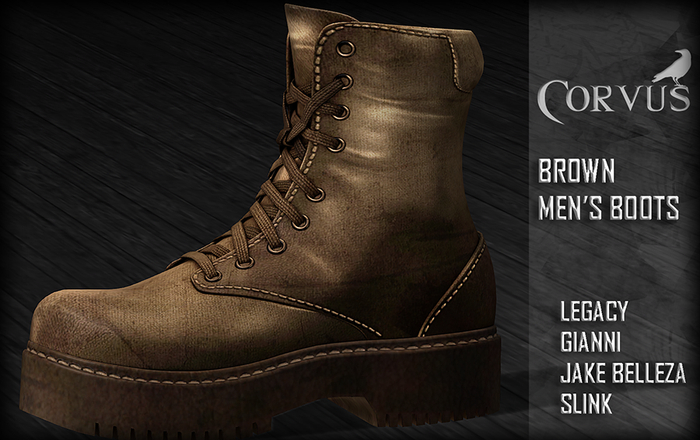 Corvus : Brown Men's Boots