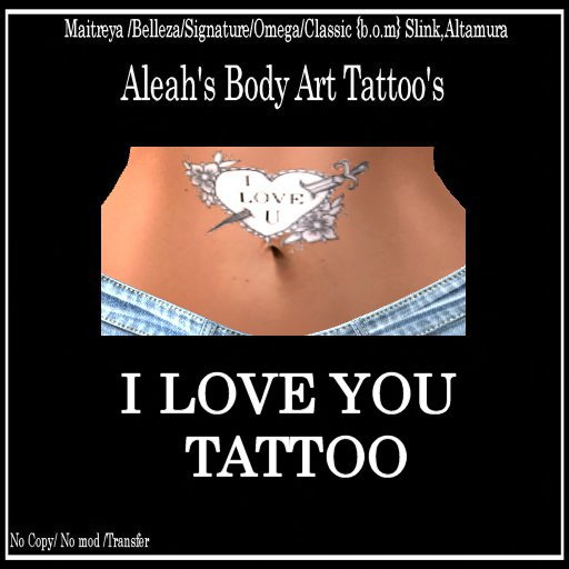 I LOVE YOU TATTOO