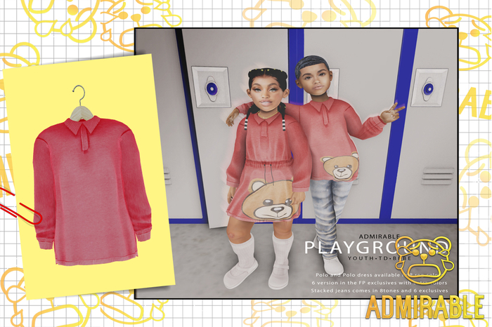 Admirable- Long Polo (Red)