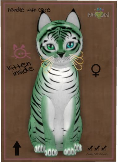 KittyCatS Box - Tiger! - Dusky Green