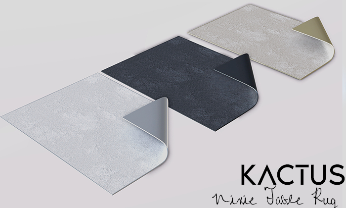 Kactus - Nixie Table Rug White