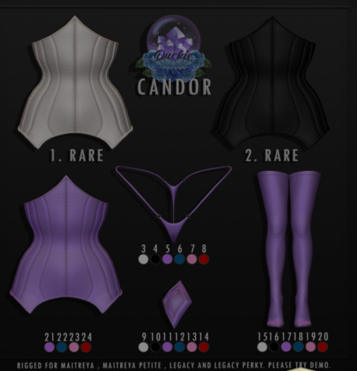 Second Life Marketplace 5. duckie . candor panties // purple // legacy