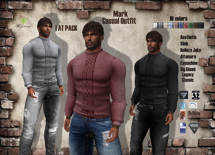 Res_Mark casual Outfit fat pack