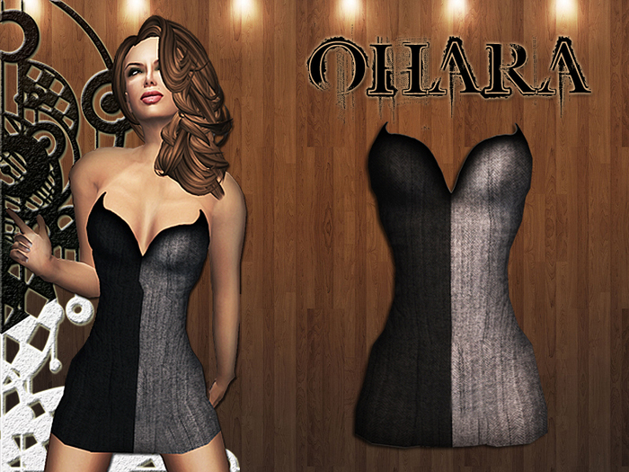 ** Ohara 2 tone Dress B&W **