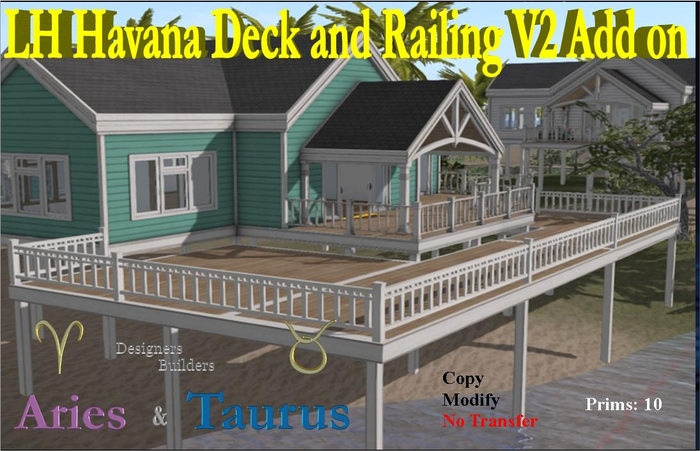 LH Havana add on Deck and Railing V2 * Aries & Taurus *