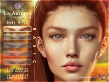 Eyebrows, Lelutka RIVER: LivAutumn.SoftArch.BASIC