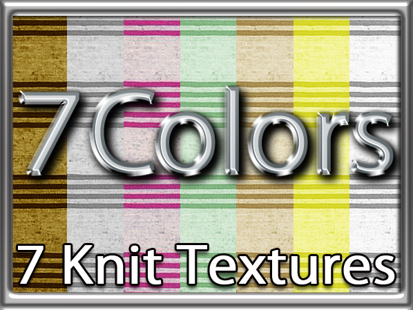 Zoy Texture [ Knit Stripes 003 ] Seamless - 7 Colors