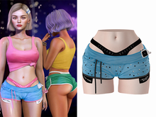 -[ vagrant ]- Chloe Shorts - Light Blue