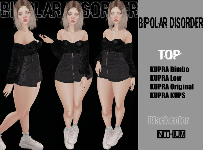 Bipolar Disorder - TOP Black color Inithium Kupra