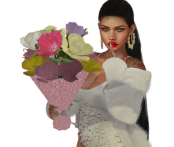 BOUQUET OF ROSES - L/H & R/H Bento Pose