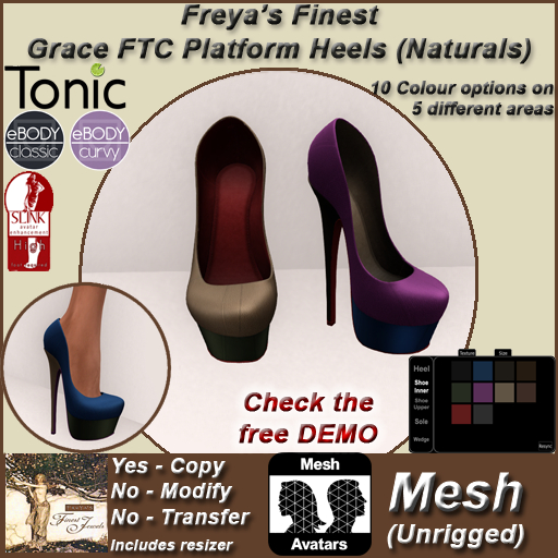 FFJ Grace FTC Platform Heels (Naturals)