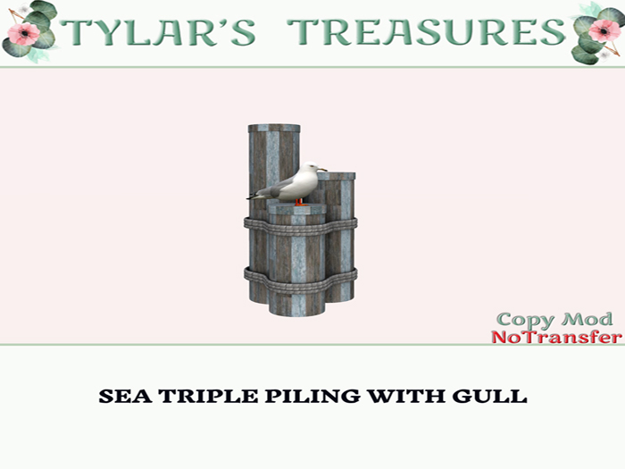 .:TT:.  SEA TRIPLE PILING WITH GULL BOXED