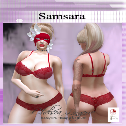 Samsara: Chelsea Undies Set Red