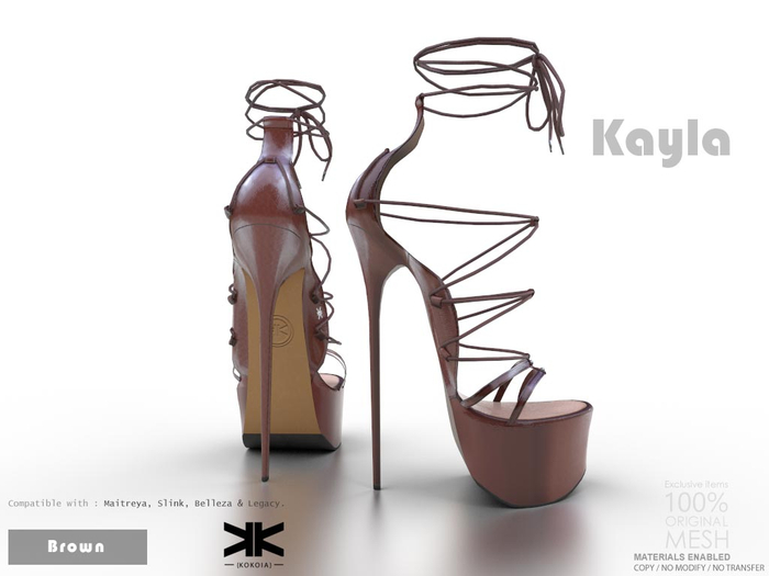 Kayla :: Woman Shoes :: Brown :: {kokoia}