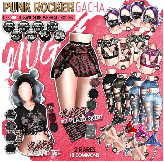 Mug - Punk Rocker - #20 Electric Guitar Blue