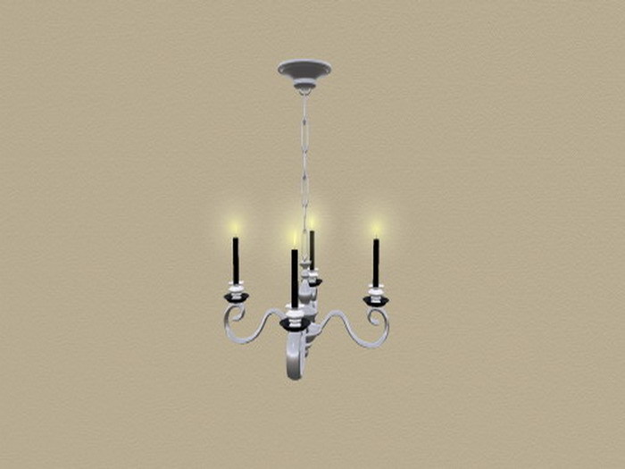 TCF Chandelier White