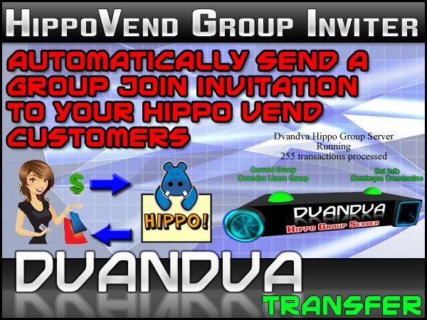 Dvandva hippoVend Group Inviter
