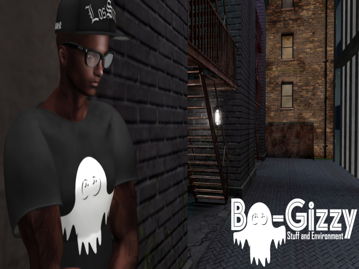 Second Life Marketplace - [Yababa] - Boo-Gizzy GhostGod T-Shirt