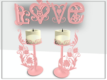 [AE] Home Decor - Aris Iron Love & Candle Set