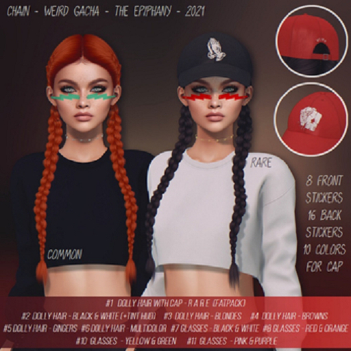 #8 CHAIN - Weird Gacha - Glasses - Red & Orange