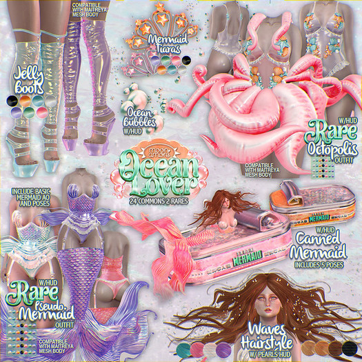 :Moon Amore: Ocean Lover / Octopolis Bodysuit - RARE