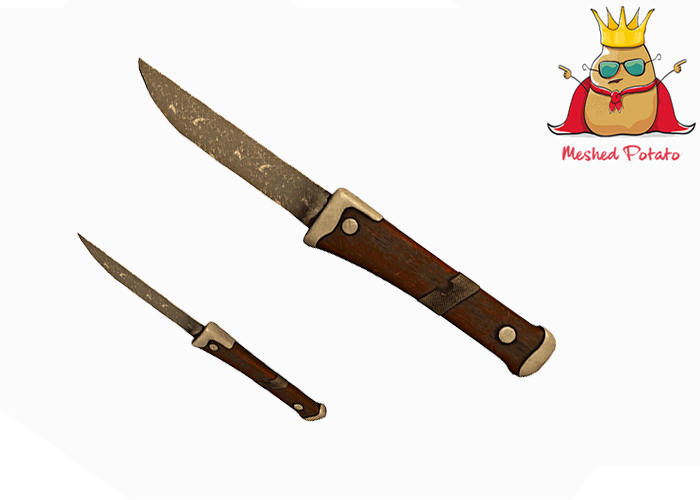 Meshed Potato - Medieval Knife - Full Perm Mesh