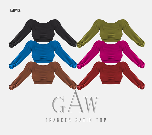 GAW Frances Satin Top FATPACK
