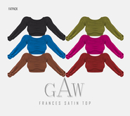GAW Frances Satin Top FATPACK